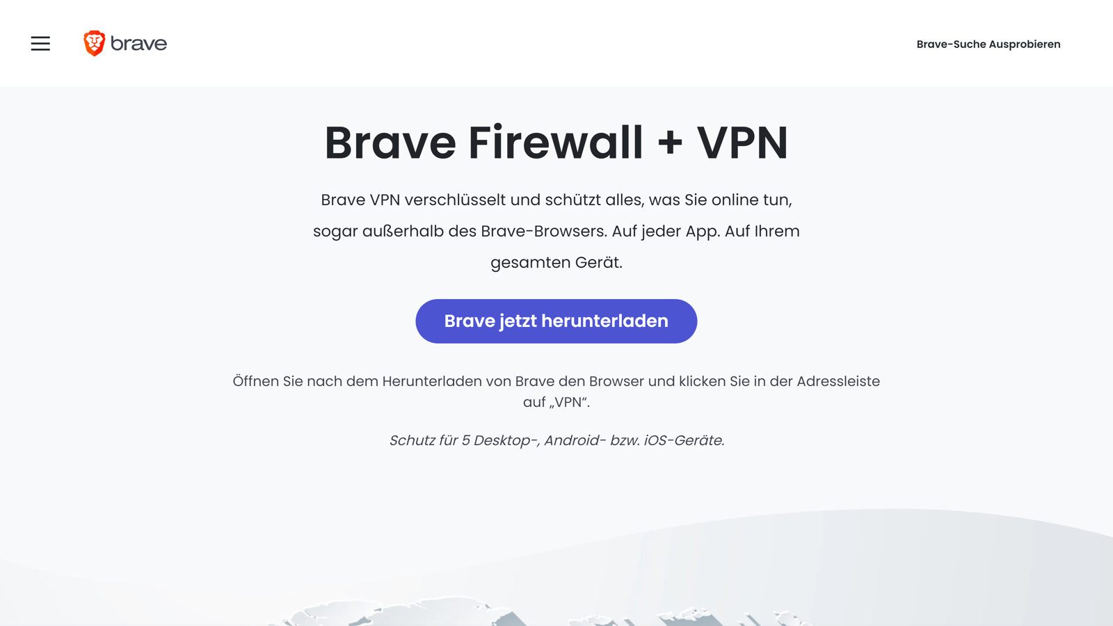 Brave VPN — Firewall + VPN Bawaan