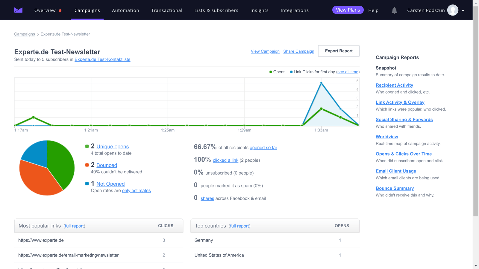 Campaign Monitor: E-Mail Marketing-Software im Test | EXPERTE.de