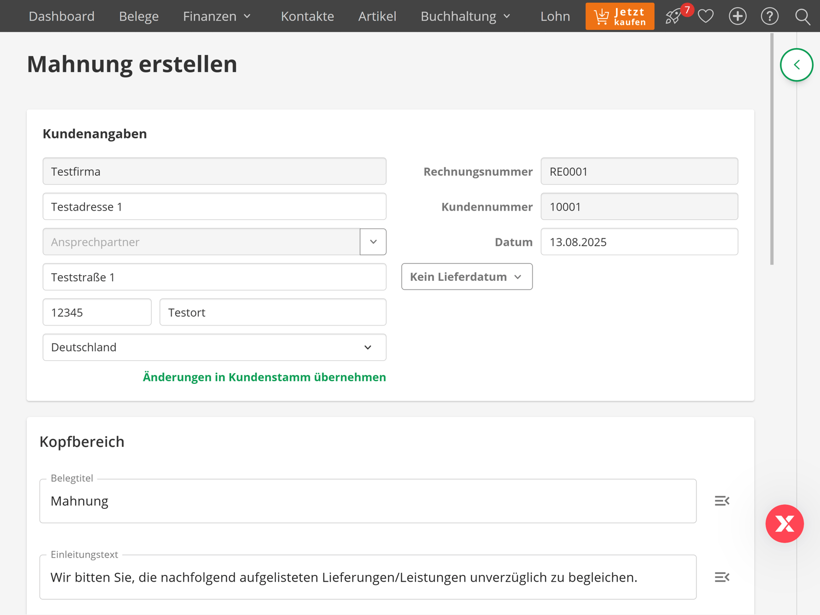 Zahlungserinnerung Vorlage: Kostenloses Muster + Anleitung | EXPERTE.de