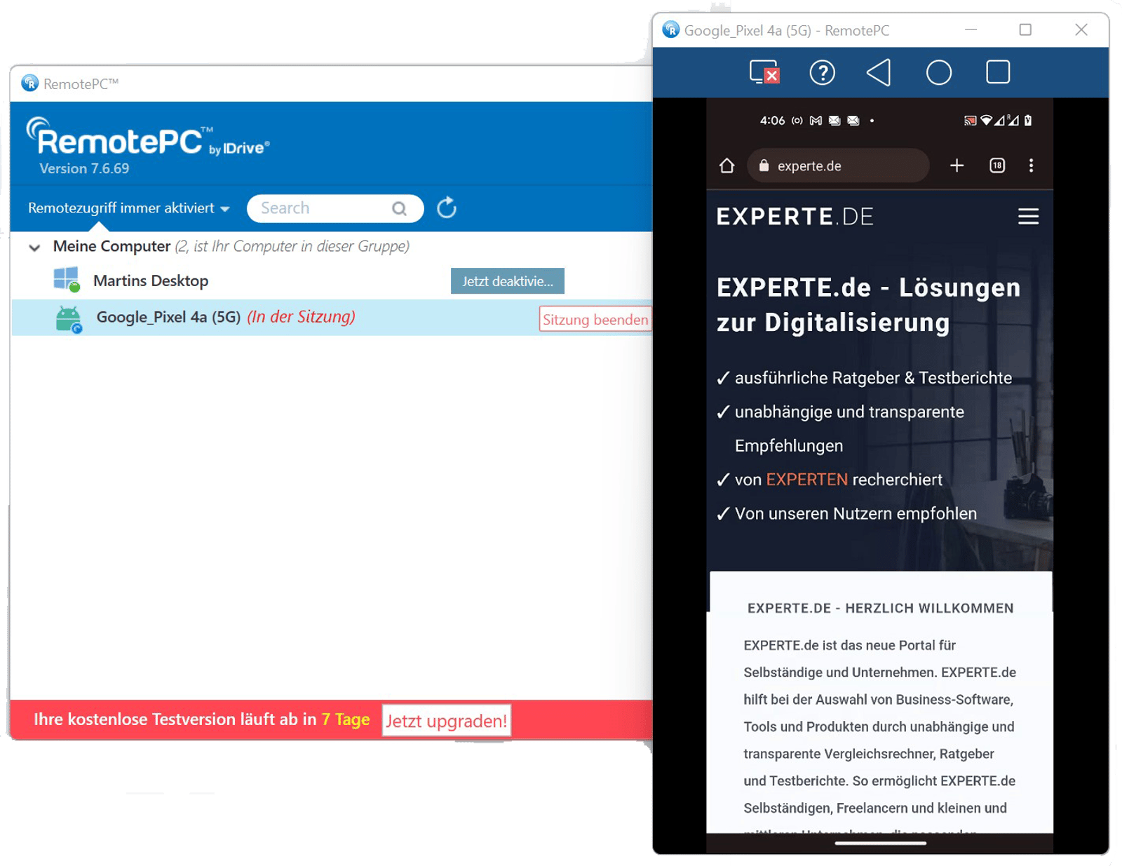 (Kostenlose) Remote Desktop Software 7 Tools im Vergleich EXPERTE.de